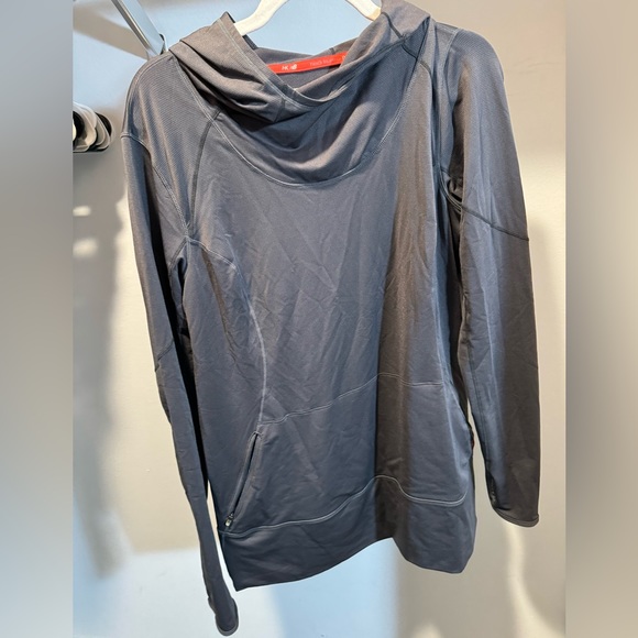 New Balance Heidi Klum Grey Hooded Top with Zipper Pockets - Women’s XL - Picture 4 of 4
